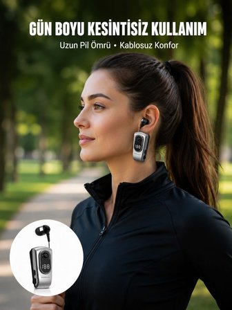 Titreşimli Bluetooth Kulaklık – Uzun Pil Ömrü Dijital Ekranlı Kablosuz Tasar?