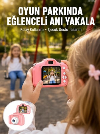 HD Mini Dijital Kamera Video ve Fotoğraf Çekim Özellikli Şarjlı Taşınabilir K