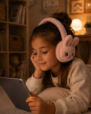 Peluş Bluetooth Kulaküstü Kulaklık Şarjlı Mikrofonlu TF Kart Destekli