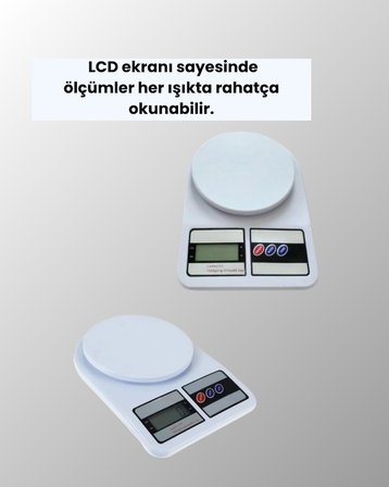 Hassas Tartım İçin Dijital Mutfak Terazisi – 10kg / 1g
