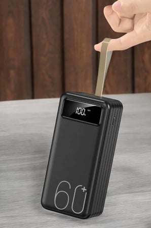 Powerbank 60.000 MAH Dijital Göstergeli 4 Portlu Taşınabilir