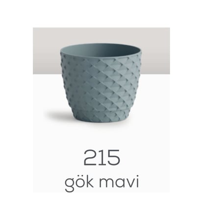 Serinova Kapadokya Saksı 1 No Gök Mavi