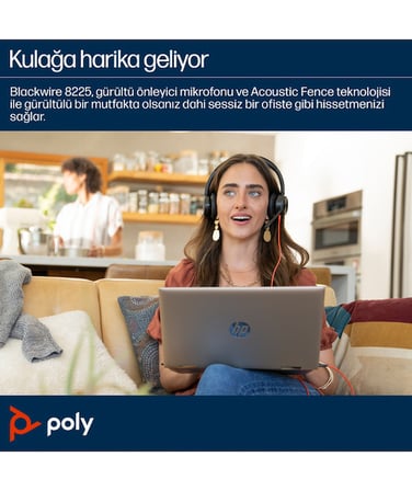 Poly BW 8225 Stereo USB-C HS +USB-C/A