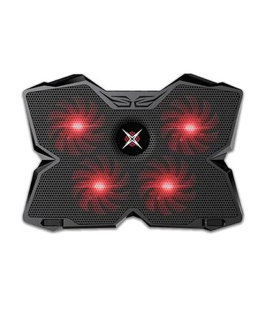 Dexim 4 Fan Ledli Notebook Soğutucu Stand (18" ve altı notebook uyumlu) - Kırmızı
