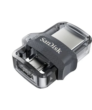 SanDisk Ultra Dual Drive m3.0 64GB Grey & Silver