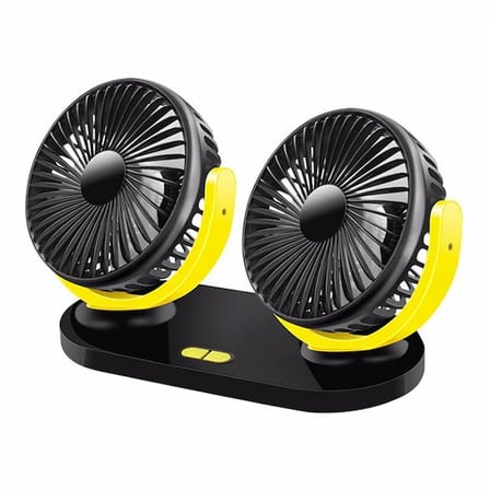 Ally Çift Başlıklı Araç Fanı Oto Fan Vantilatör R-8037-(5775)