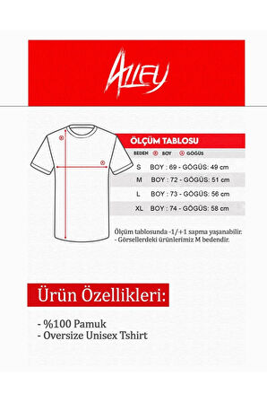 Oversize Rose Unisex Siyah T-shirt