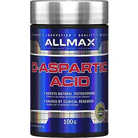 Allmax Daa D-Aspartic Acid (Daa) 100 Grams 32 Servis