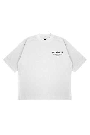 Unisex Oversize ALL SAINT BASIC Baskılı Boxy Fit Kalın Kumaşlı (240gsm) T-shirt