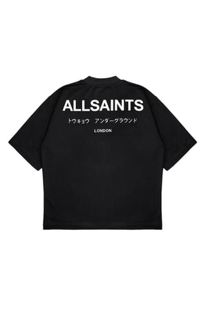 Unisex Oversize ALL SAINT BASIC Baskılı Boxy Fit Kalın Kumaşlı (240gsm) T-shirt