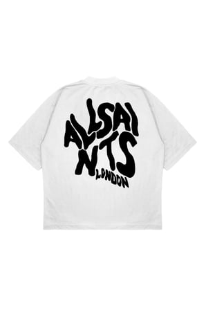 Unisex Oversize ALL SAINT YAMUK BASIC Baskılı Boxy Fit Kalın Kumaşlı (240gsm) T-shirt