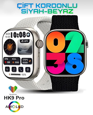 Hk9 Pro+ Plus Chat Gpt 2 GB Dahili Hafıza Dinamik Adalı Amoled Ekran Watch 9 Series Akıllı Saat
