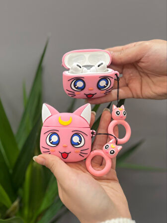 Airpods Pro Uyumlu Sevimli Kedi Kılıf