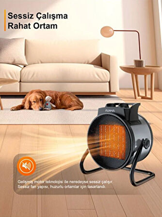 Elektrikli Isıtıcı Fan (3000W Hızlı ve Sessiz Isıtma)