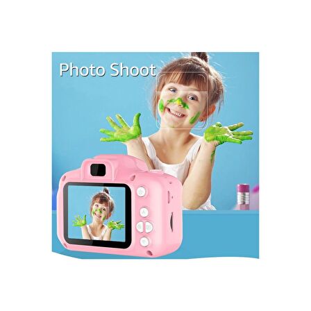 Dijital Çocuk Fotoğraf Makinesi 1080P Hd Sd Kart Girişli Oyunlu