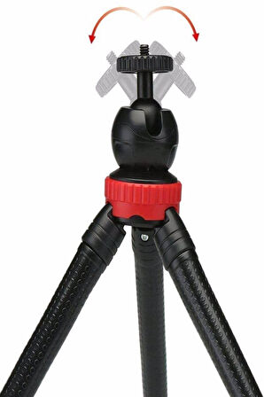 Esnek Flexible Tripod Kamera Profesyonel Telefon Tutucu 360 Derece Tripot