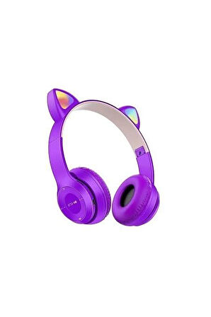 P47M Katlanabilir Bluetooth Kablosuz Kedi Kulaklık