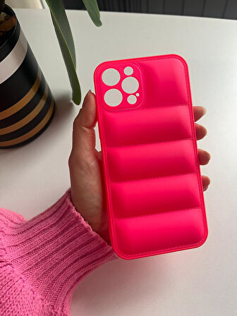 Iphone 12 Pro Max Uyumlu Şişme Kılıf Puffer Case Tam Koruma