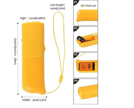 Ultrasonik Köpek Kovucu Ve Eğitici Cihaz