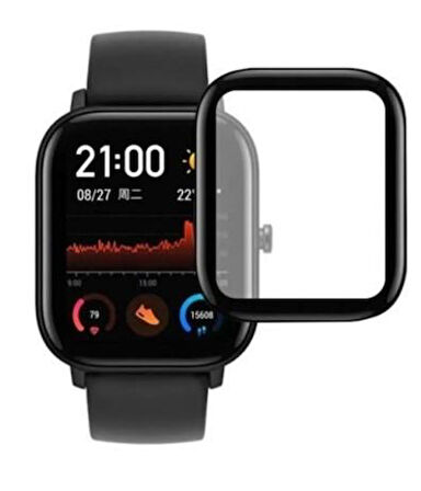 Amazfit GTS 2 Akıllı Saat Uyumlu 5d Tam Kaplama Nano Ekran Koruyucu