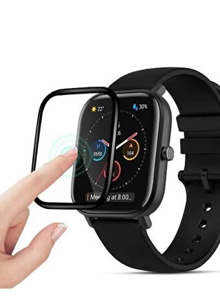 Amazfit GTS 2 Akıllı Saat Uyumlu 5d Tam Kaplama Nano Ekran Koruyucu