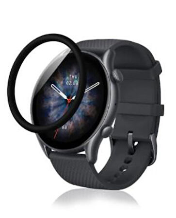 Amazfit GTR 3 Pro Akıllı Saat Uyumlu 5d Tam Kaplama Nano Ekran Koruyucu