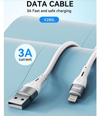 Iphone Uyumlu Şarj Aleti Kablosu 1m Lightning Usb Kablosu