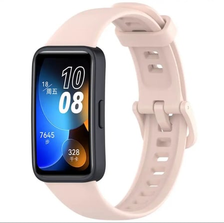 Huawei Band 8 Uyumlu Kordon Silikon Klasik Jel Kayış
