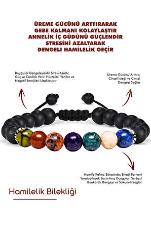 Mercan Ametist Yeşim Kalsit Lapis Doğal Taş Bileklik