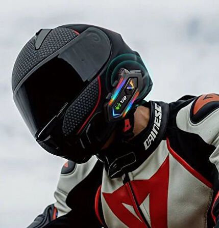 V20 Wireless Akıllı Motosiklet Kask Kulaklığı Intercom (25 Saate Kadar Kullanım)
