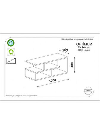 OPTIMUM TV ÜNİTESİ BEYAZ