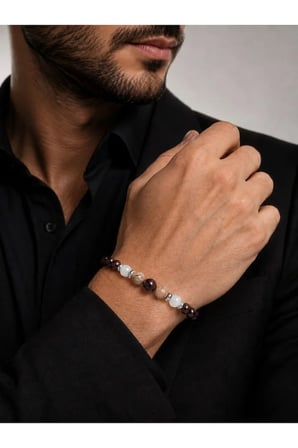 Granat Taşı Doğal Tal Bileklik