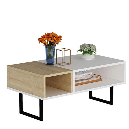 DROP ORTA SEHPA BEYAZ SAFİRMEŞE