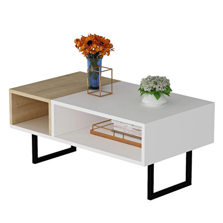 DROP ORTA SEHPA BEYAZ SAFİRMEŞE