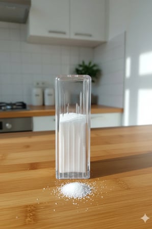 Vessora Akrilik Tuzluk & Biberlik – Şeffaf Dikdörtgen Tasarım 10 cm