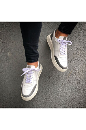 Beyaz - Hakiki Deri Günlük Erkek Ayakkabı