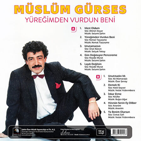 Müslüm Gürses Yüreğimden Vurdun Beni - Plak