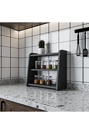 Mutfak Tezgah Üstü Organizer 3 Raflı Mutfak Banyo Düzenleyici