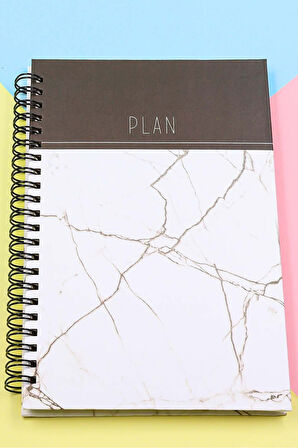 Mermer Desenli Defter & Kupa & Siyah Kutulu Mum & Alerya Kahve & Godiva Çikolata Hediye Seti