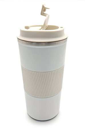 Beyaz Çelik Termos & Mor Roller Kalem & Kendine Ait Bir Oda Kitabı Hediye Seti