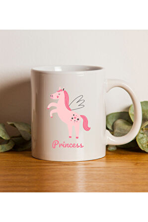 Pembe Çerçeve & Beyaz Çiçekli Kupa & Saten Toka Hediye Seti