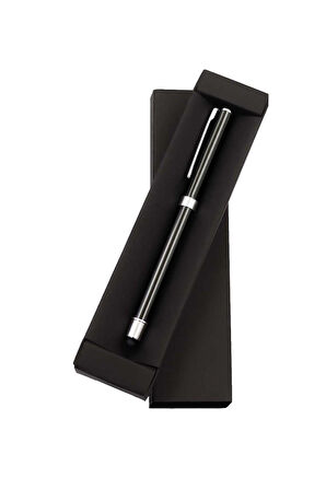 Siyah Defter & Kalın Siyah Touch Pen & Siyah Mat Kupa Hediye Seti