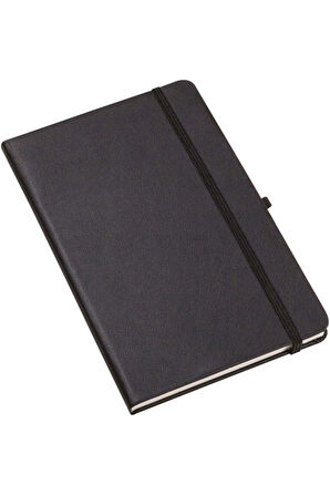 Siyah Defter & Gold Renk Karo Desen Siyah Roller Kalem & Siyah Mat Kupa Hediye Seti