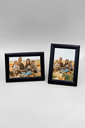 Beyaz Kupa & Siyah Çerçeve & Işıklı Pandalı Kar Küresi Hediye Seti