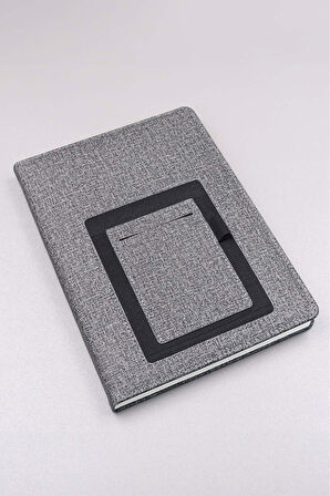 Beyaz Dereceli Termos & Gri Defter & Siyah Metalik Roller Kalem & Seyahat Temalı Kupa Hediye Seti