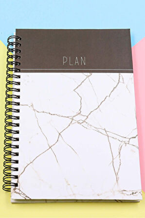 Beyaz Mermer Defter & Patiswiss Dilimi & Alerya Kahve & Tasarımlı Kupa & Turuncu Mum Hediye Seti