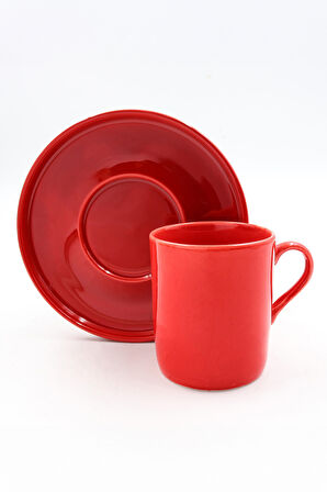 Kırmızı Defter & Parlak Kırmızı Fincan & Eyüp Sabri Tuncer 150ml Sprey Kolonya Hediye Seti