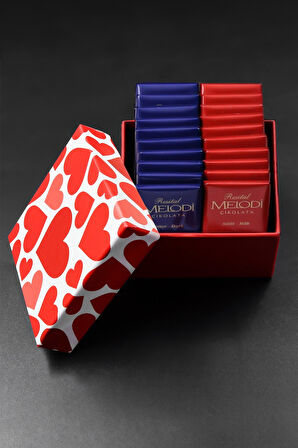 Peluş Ayıcık & Turuncu Fincan & Özel Kutuda 20'li Melodi Çikolata Hediye Seti