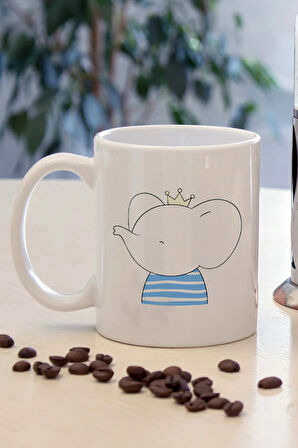 Kupa Bardak & Küçük Prens Kitabı & Mavi Küçük Prens Kar Küresi Hediye Seti