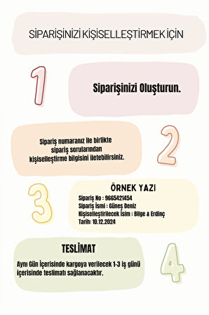 10'lu Gökkuşağı Anahtarlık Söz, Nişan, Kına, Nikah Hediyesi